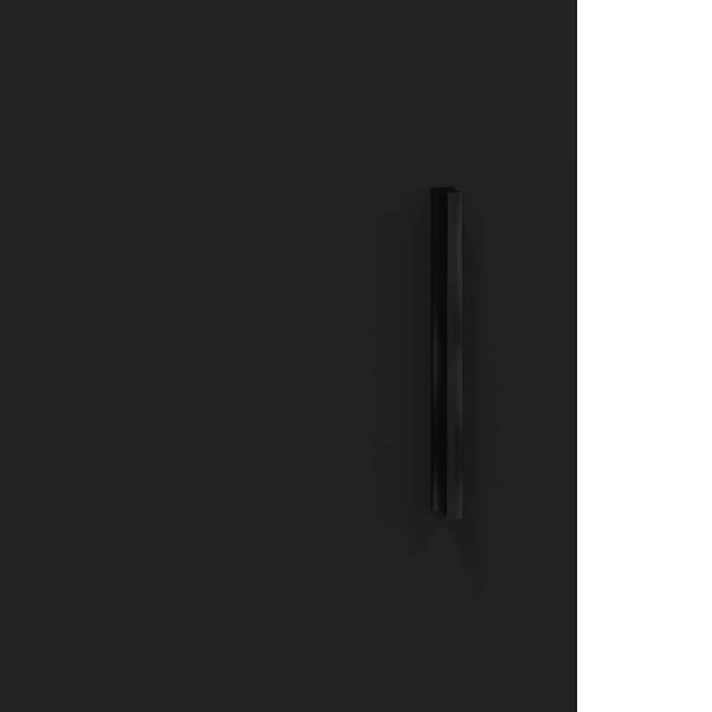 Sideboard Schwarz 34,5x34x90 cm Holzwerkstoff