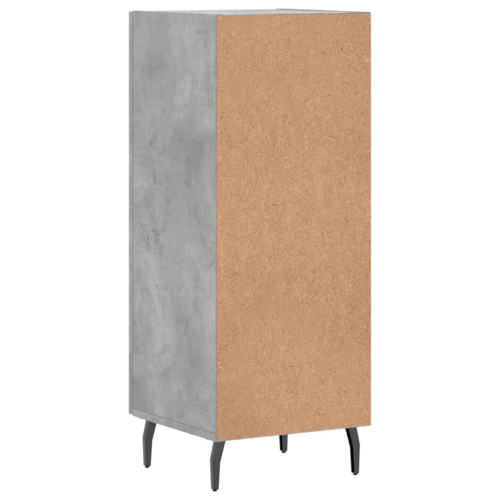 Sideboard Betongrau 34,5x34x90 cm Holzwerkstoff