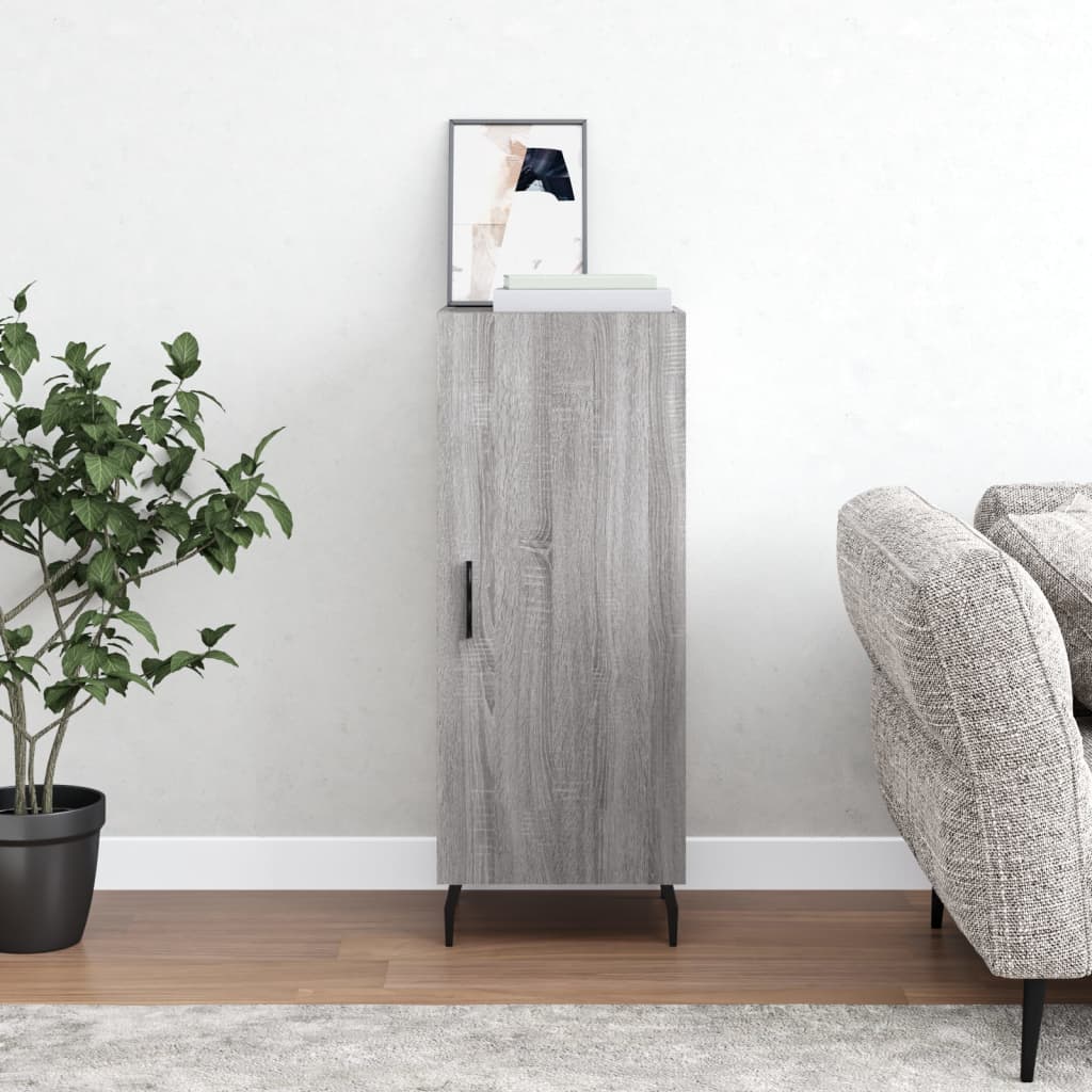Sideboard Grau Sonoma 34,5x34x90 cm Holzwerkstoff
