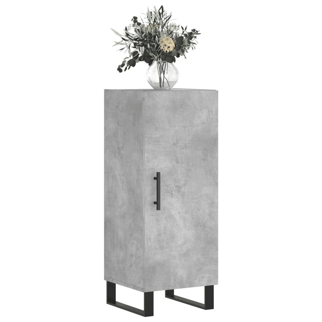 Sideboard Betongrau 34,5x34x90 cm Holzwerkstoff