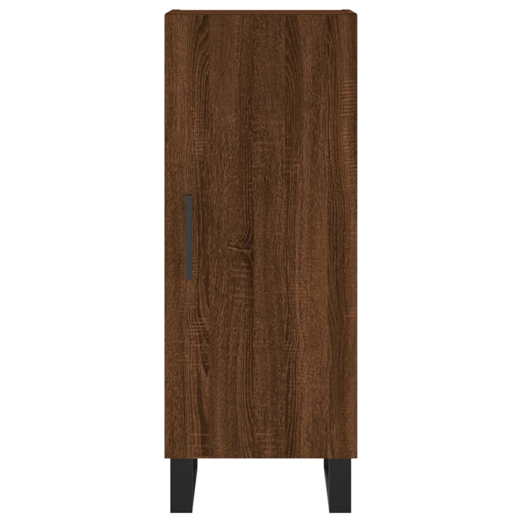 Sideboard Braun Eichen-Optik 34,5x34x90 cm Holzwerkstoff