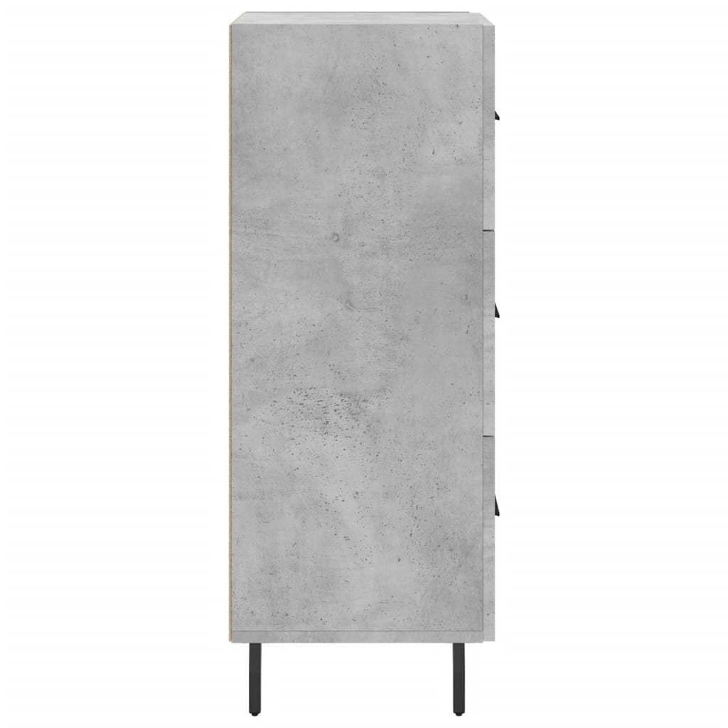 Sideboard Betongrau 34,5x34x90 cm Holzwerkstoff