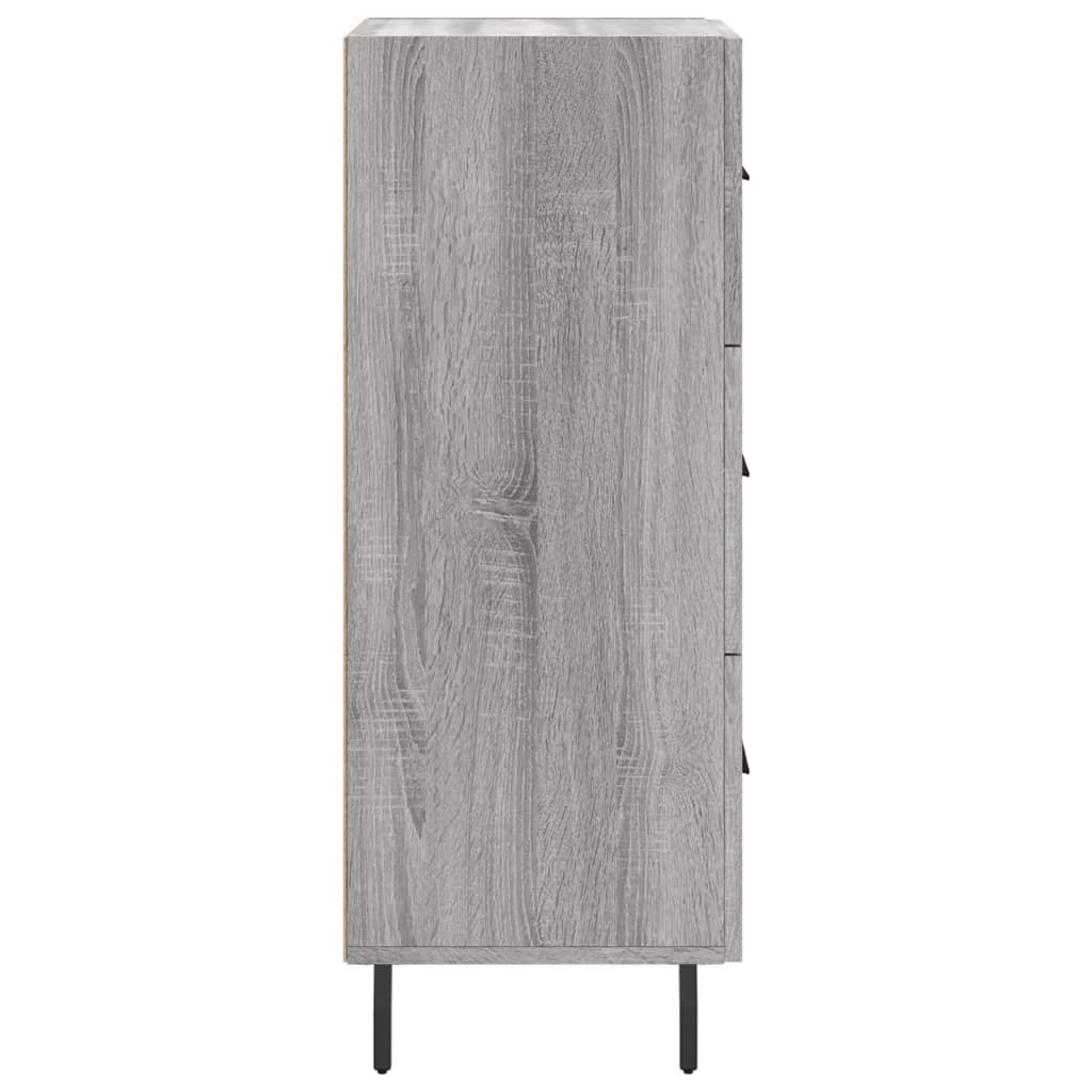 Sideboard Grau Sonoma 34,5x34x90 cm Holzwerkstoff