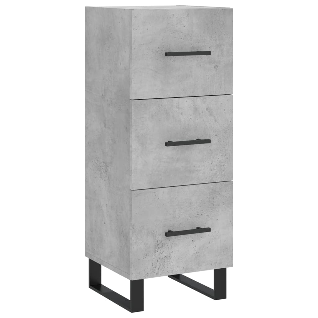 Sideboard Betongrau 34,5x34x90 cm Holzwerkstoff
