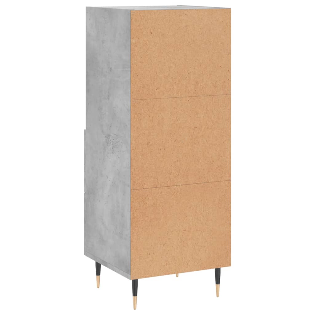 Sideboard Betongrau 34,5x34x90 cm Holzwerkstoff