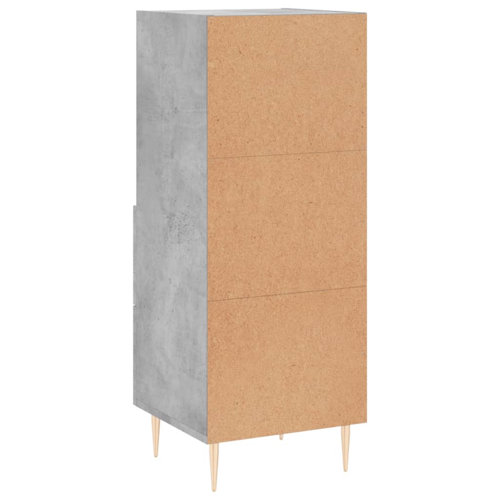 Sideboard Betongrau 34,5x34x90 cm Holzwerkstoff