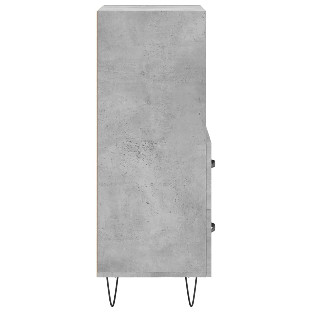 Sideboard Betongrau 34,5x34x90 cm Holzwerkstoff