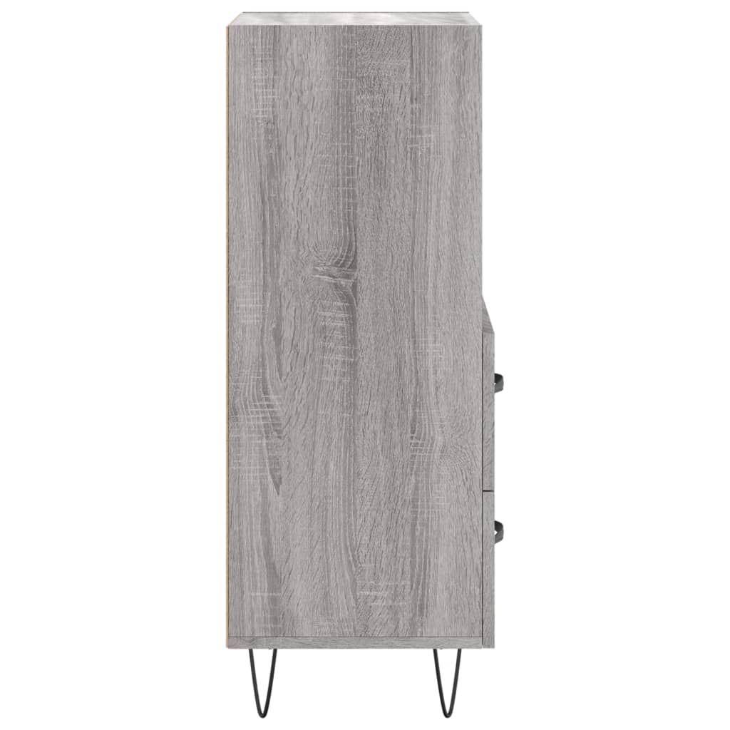 Sideboard Grau Sonoma 34,5x34x90 cm Holzwerkstoff
