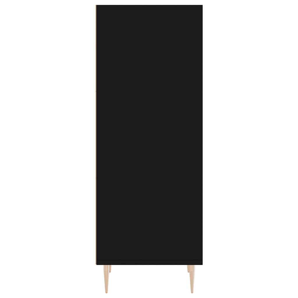 Sideboard Schwarz 34,5x32,5x90 cm Holzwerkstoff