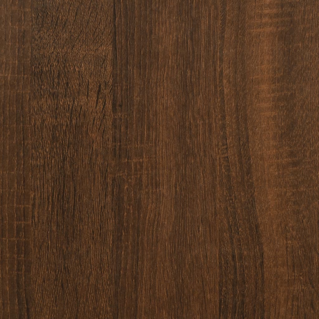 Sideboard Braun Eichen-Optik 34,5x32,5x90 cm Holzwerkstoff