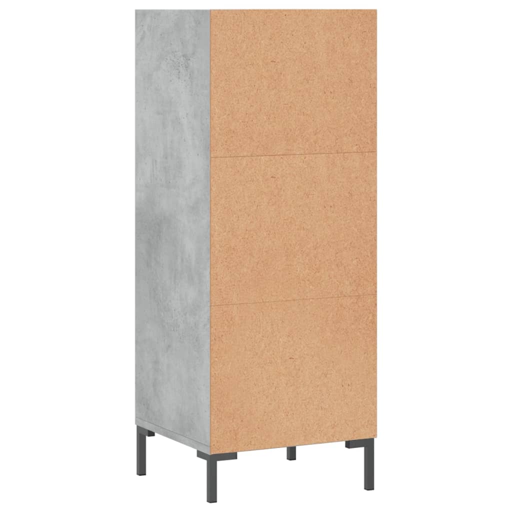 Sideboard Betongrau 34,5x32,5x90 cm Holzwerkstoff