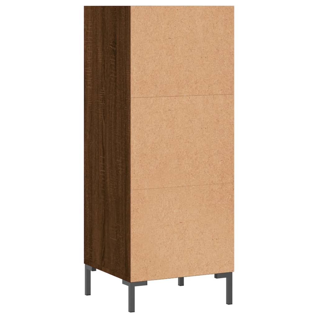Sideboard Braun Eichen-Optik 34,5x32,5x90 cm Holzwerkstoff