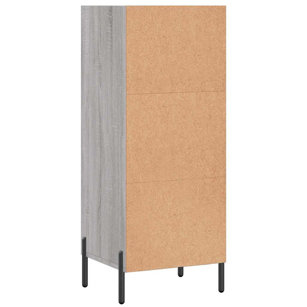 Sideboard Grau Sonoma 34,5x32,5x90 cm Holzwerkstoff