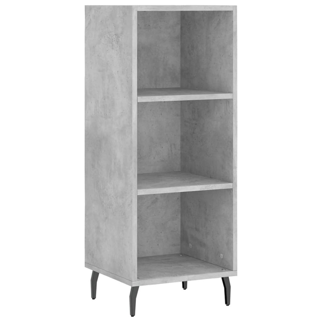 Sideboard Betongrau 34,5x32,5x90 cm Holzwerkstoff