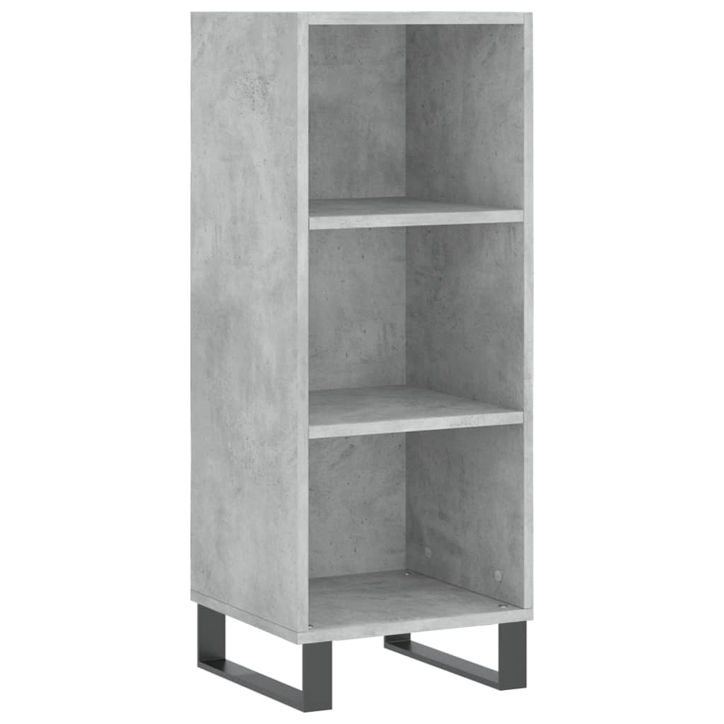 Sideboard Betongrau 34,5x32,5x90 cm Holzwerkstoff