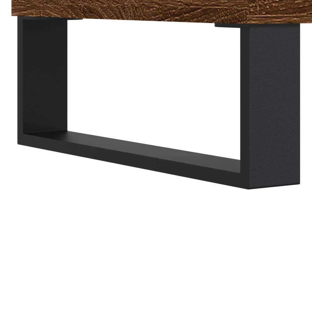 Sideboard Braun Eichen-Optik 34,5x32,5x90 cm Holzwerkstoff