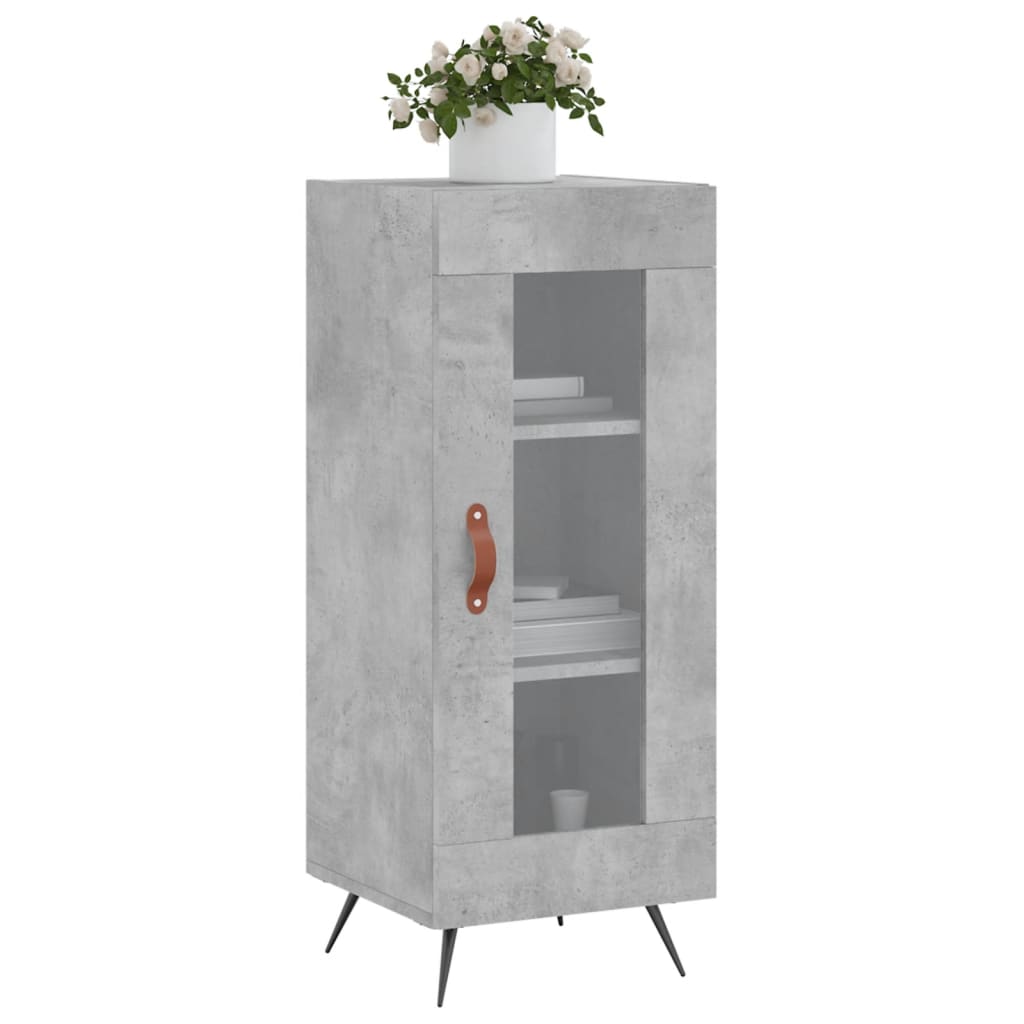 Sideboard Betongrau 34,5x34x90 cm Holzwerkstoff