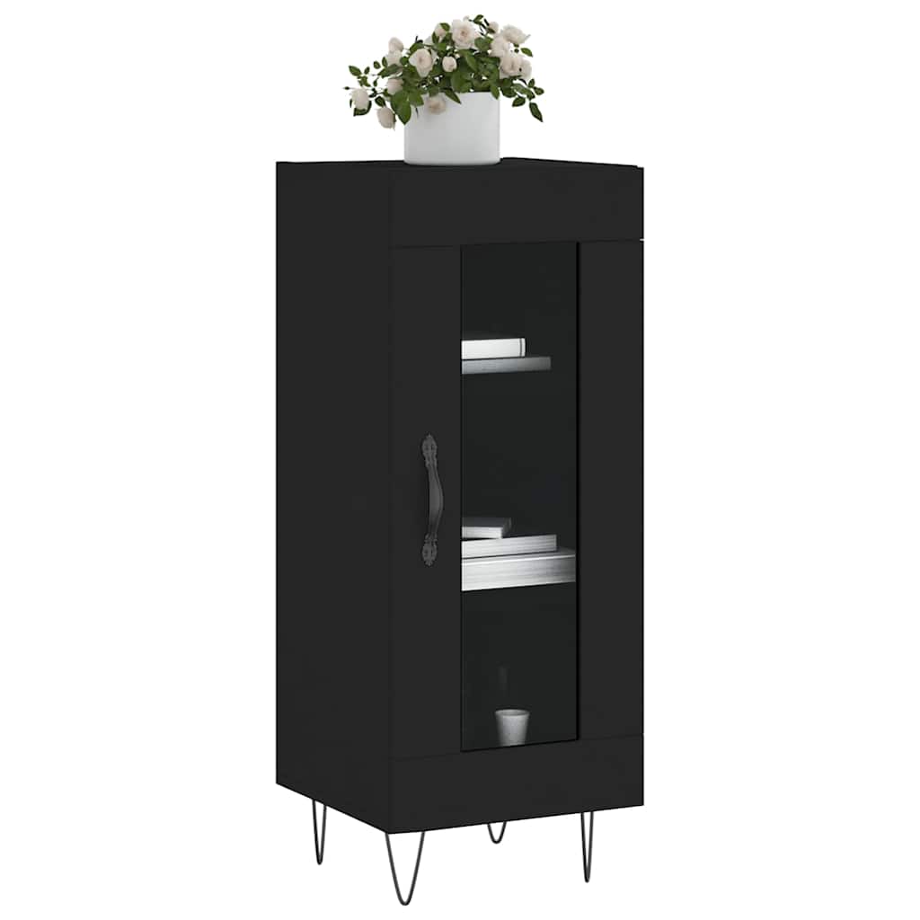 Sideboard Schwarz 34,5x34x90 cm Holzwerkstoff