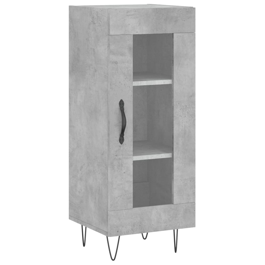 Sideboard Betongrau 34,5x34x90 cm Holzwerkstoff