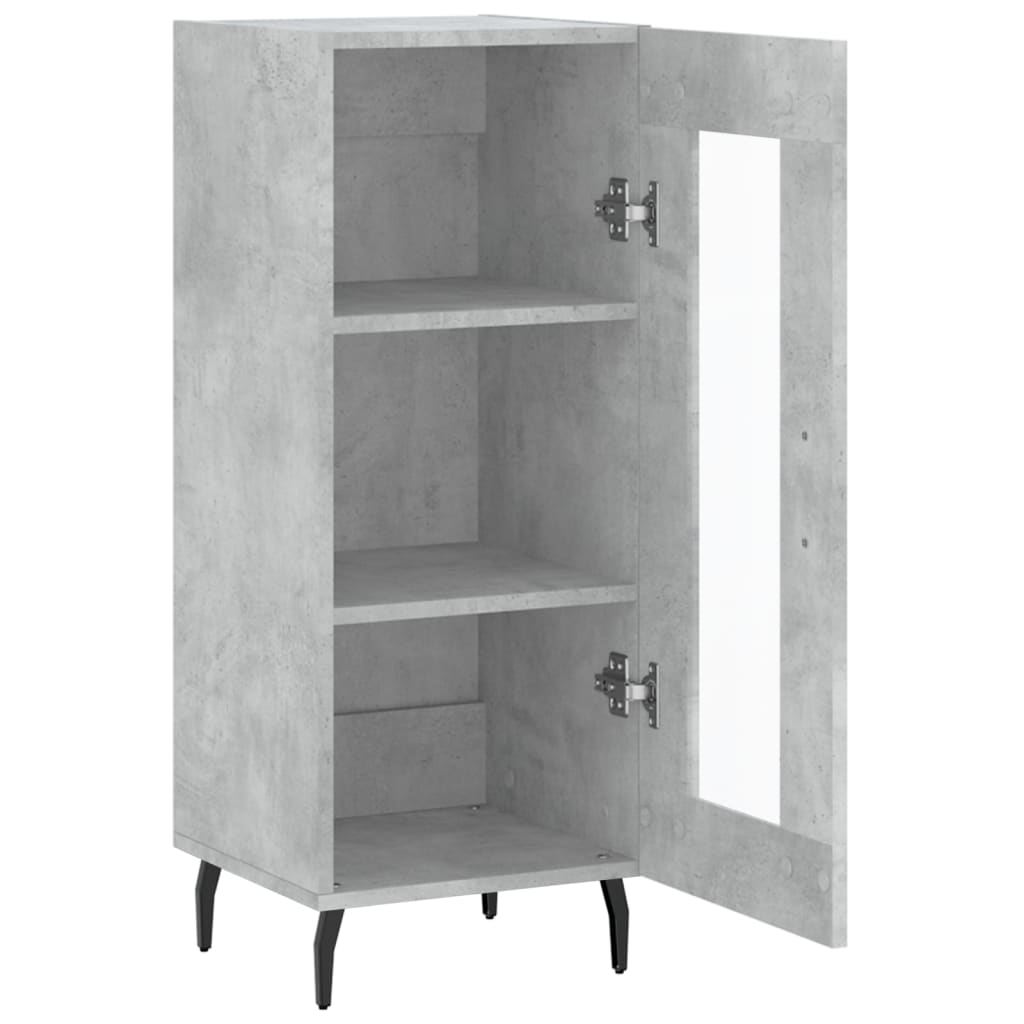 Sideboard Betongrau 34,5x34x90 cm Holzwerkstoff