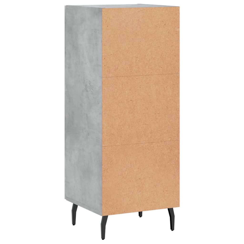 Sideboard Betongrau 34,5x34x90 cm Holzwerkstoff