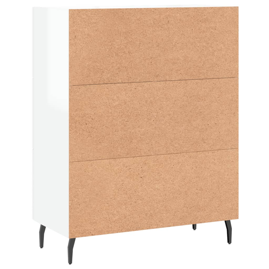 Sideboard Hochglanz-Weiß 69,5x34x90 cm Holzwerkstoff