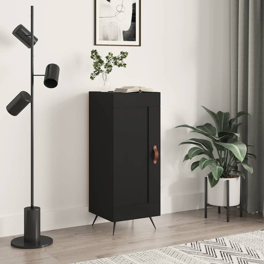 Sideboard Schwarz 34,5x34x90 cm Holzwerkstoff