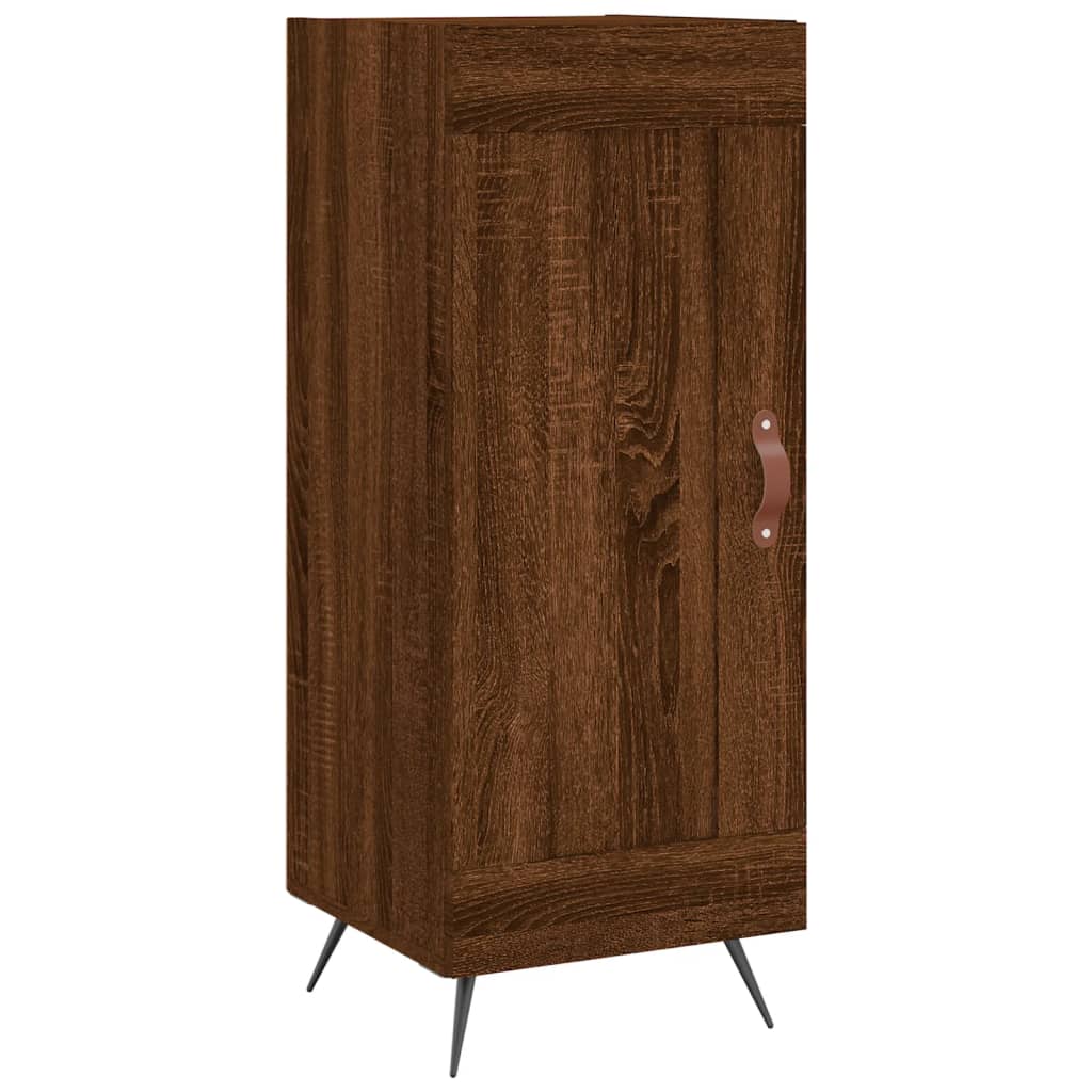 Sideboard Braun Eichen-Optik 34,5x34x90 cm Holzwerkstoff