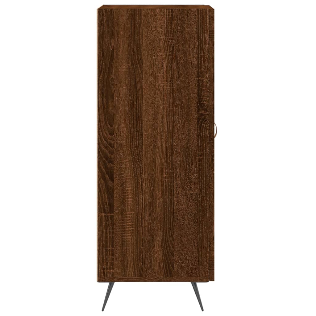 Sideboard Braun Eichen-Optik 34,5x34x90 cm Holzwerkstoff