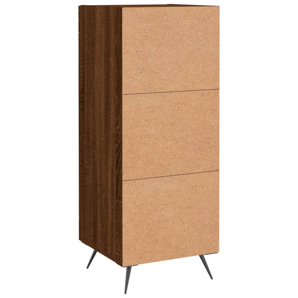 Sideboard Braun Eichen-Optik 34,5x34x90 cm Holzwerkstoff