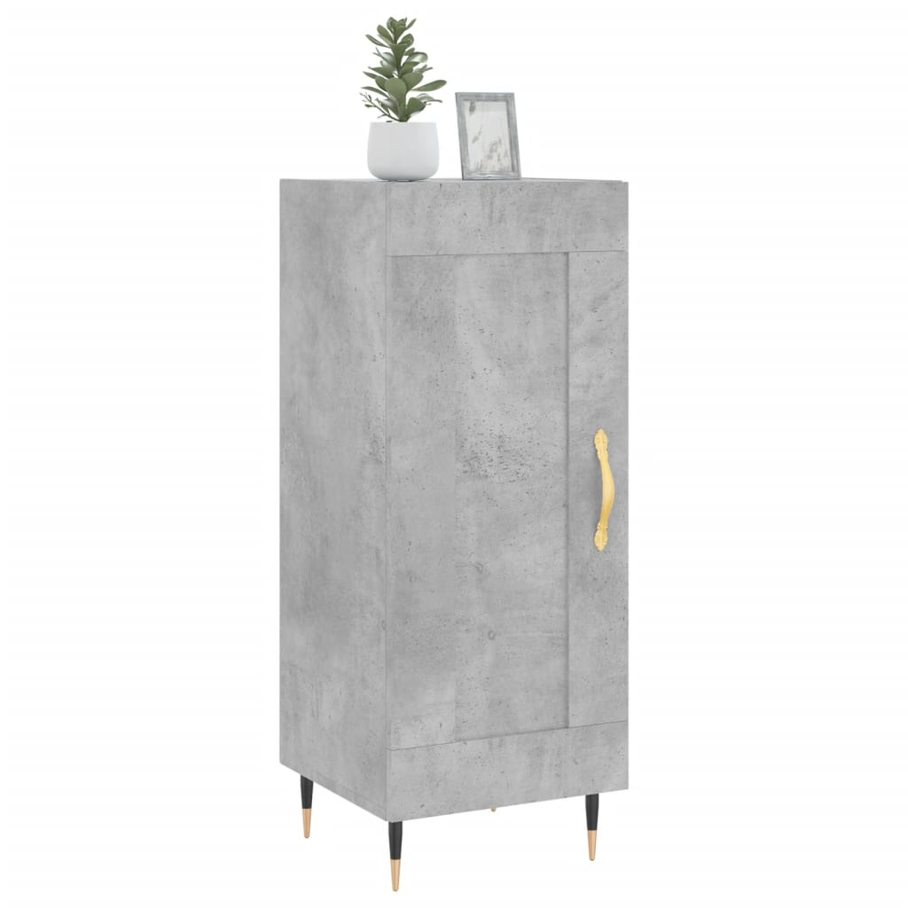 Sideboard Betongrau 34,5x34x90 cm Holzwerkstoff