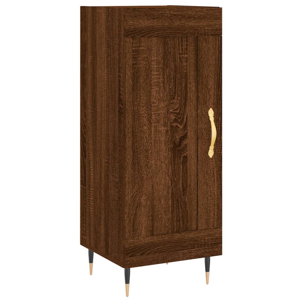 Sideboard Braun Eichen-Optik 34,5x34x90 cm Holzwerkstoff