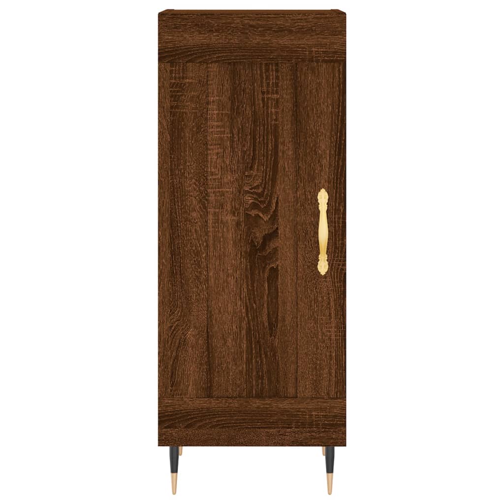 Sideboard Braun Eichen-Optik 34,5x34x90 cm Holzwerkstoff