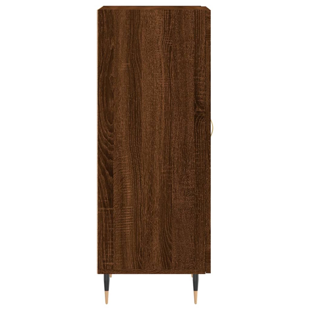 Sideboard Braun Eichen-Optik 34,5x34x90 cm Holzwerkstoff