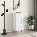Sideboard Hochglanz-Weiß 34,5x34x90 cm Holzwerkstoff