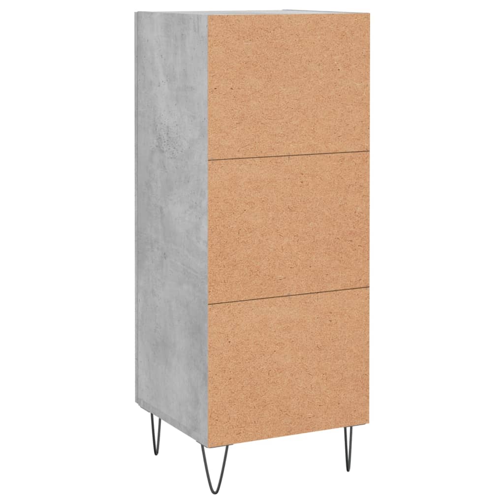 Sideboard Betongrau 34,5x34x90 cm Holzwerkstoff