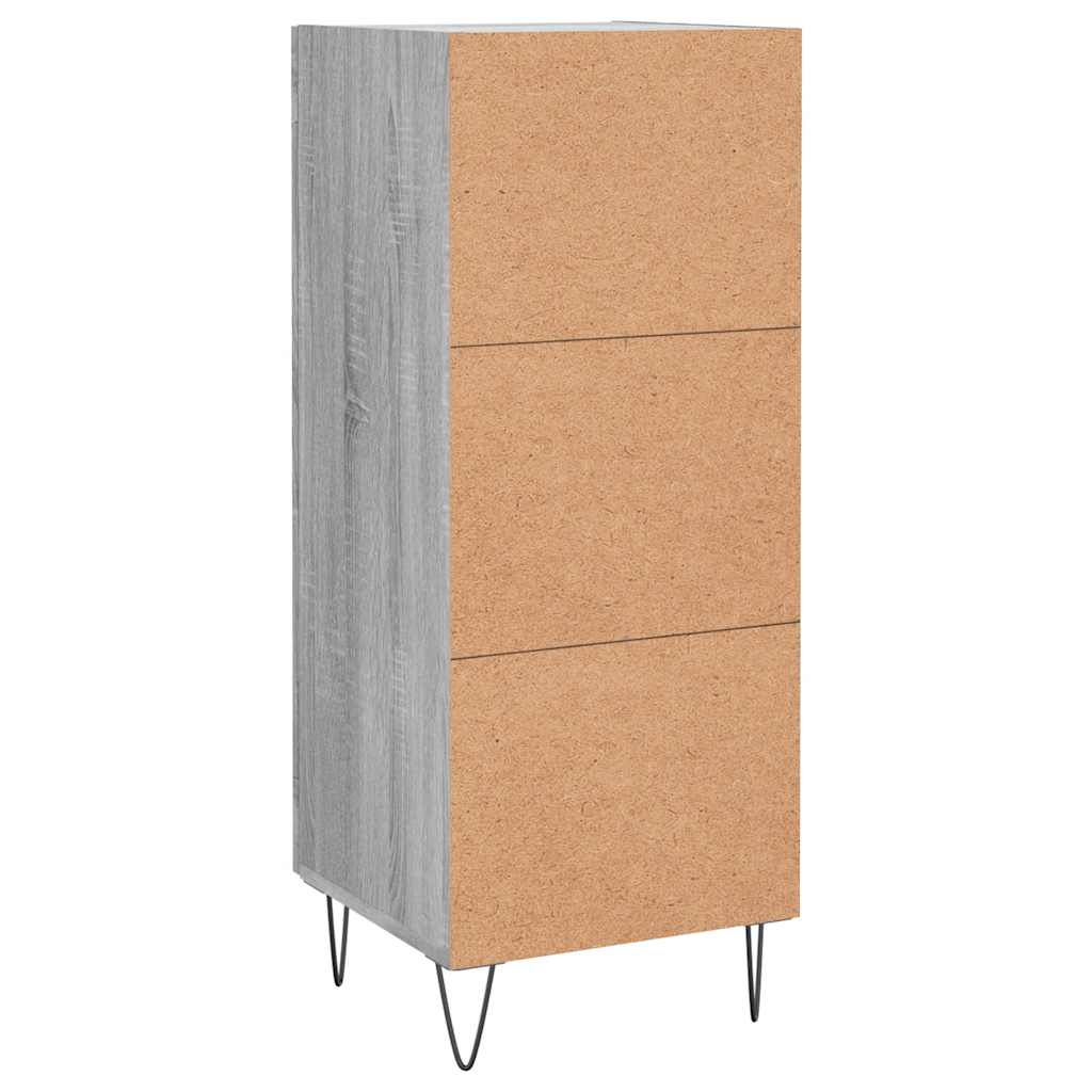 Sideboard Grau Sonoma 34,5x34x90 cm Holzwerkstoff