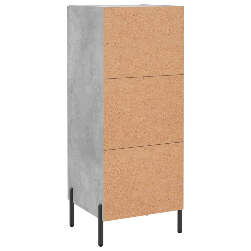 Sideboard Betongrau 34,5x34x90 cm Holzwerkstoff