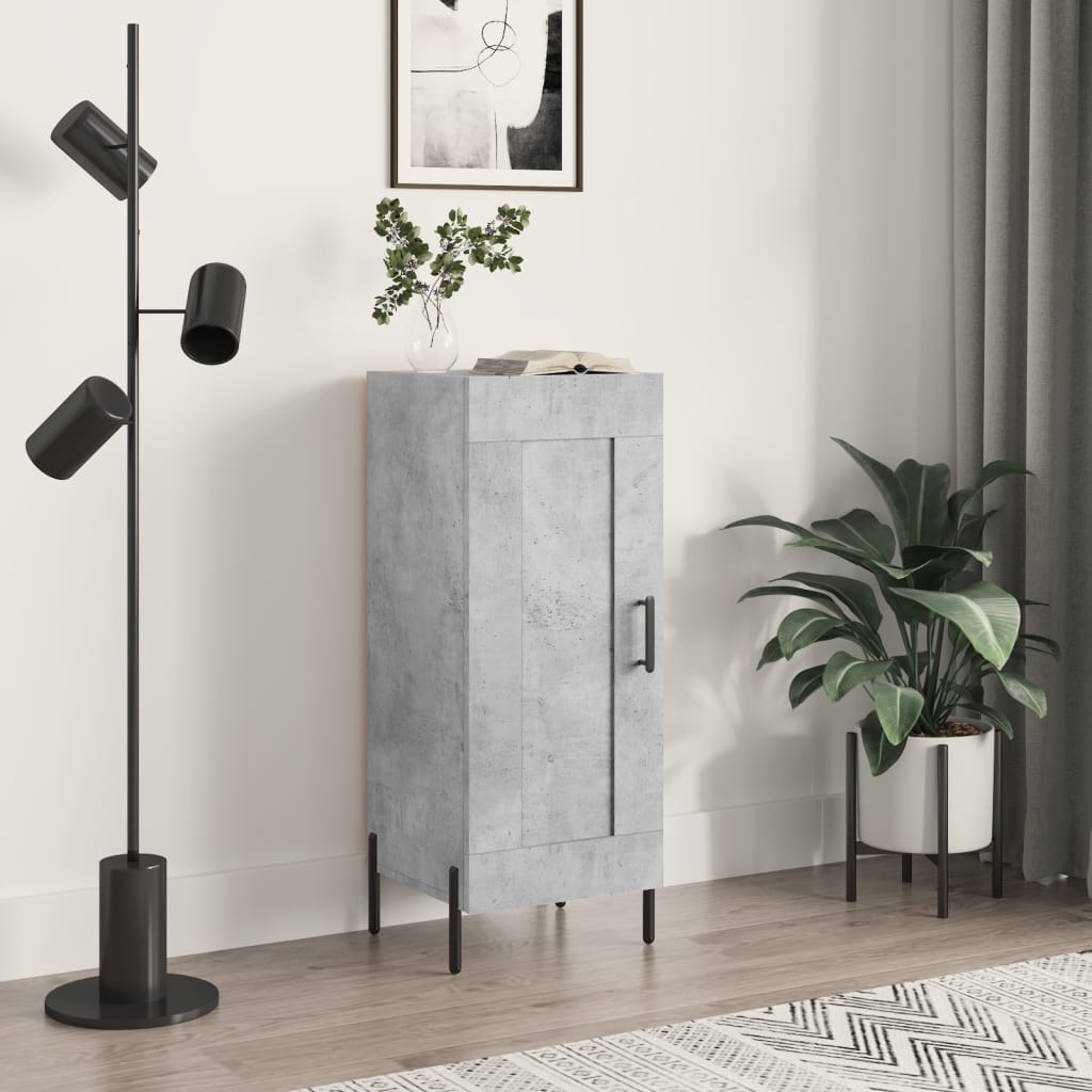 Sideboard Betongrau 34,5x34x90 cm Holzwerkstoff