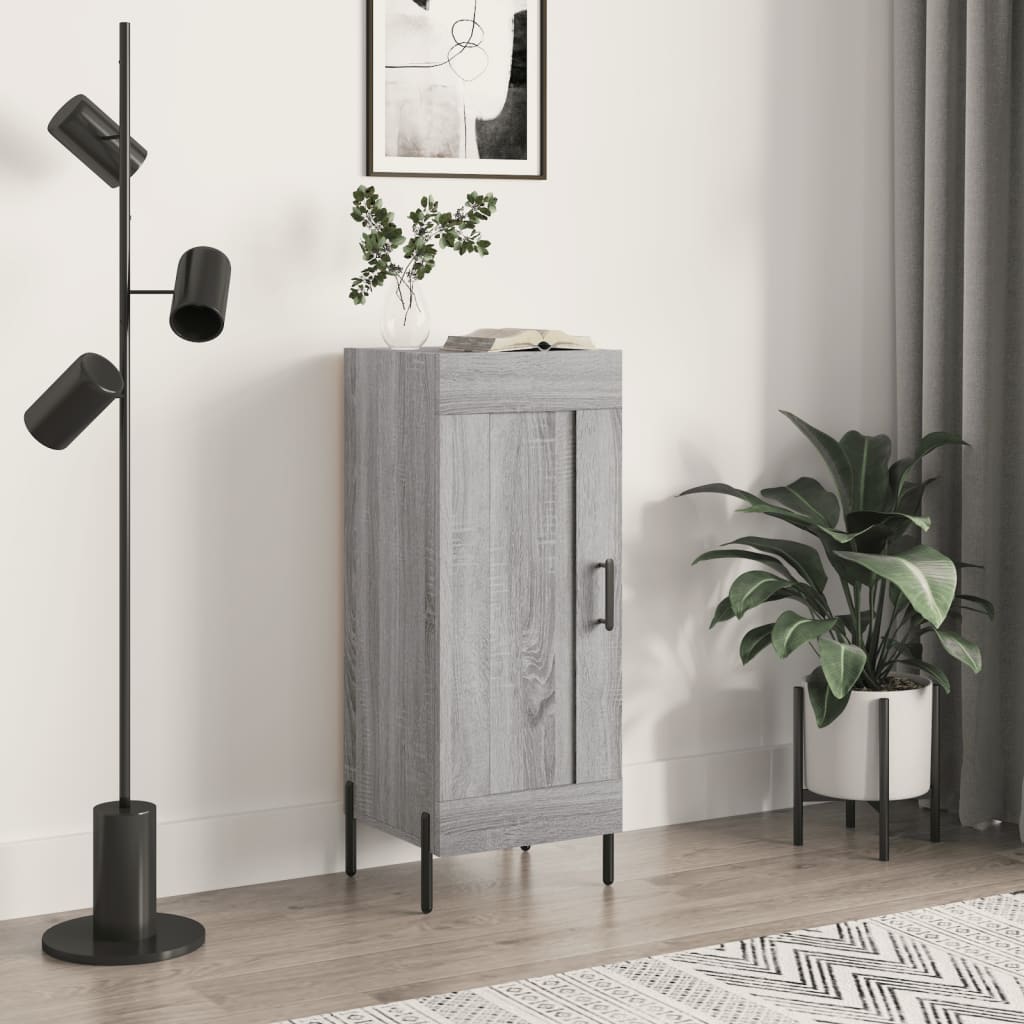 Sideboard Grau Sonoma 34,5x34x90 cm Holzwerkstoff