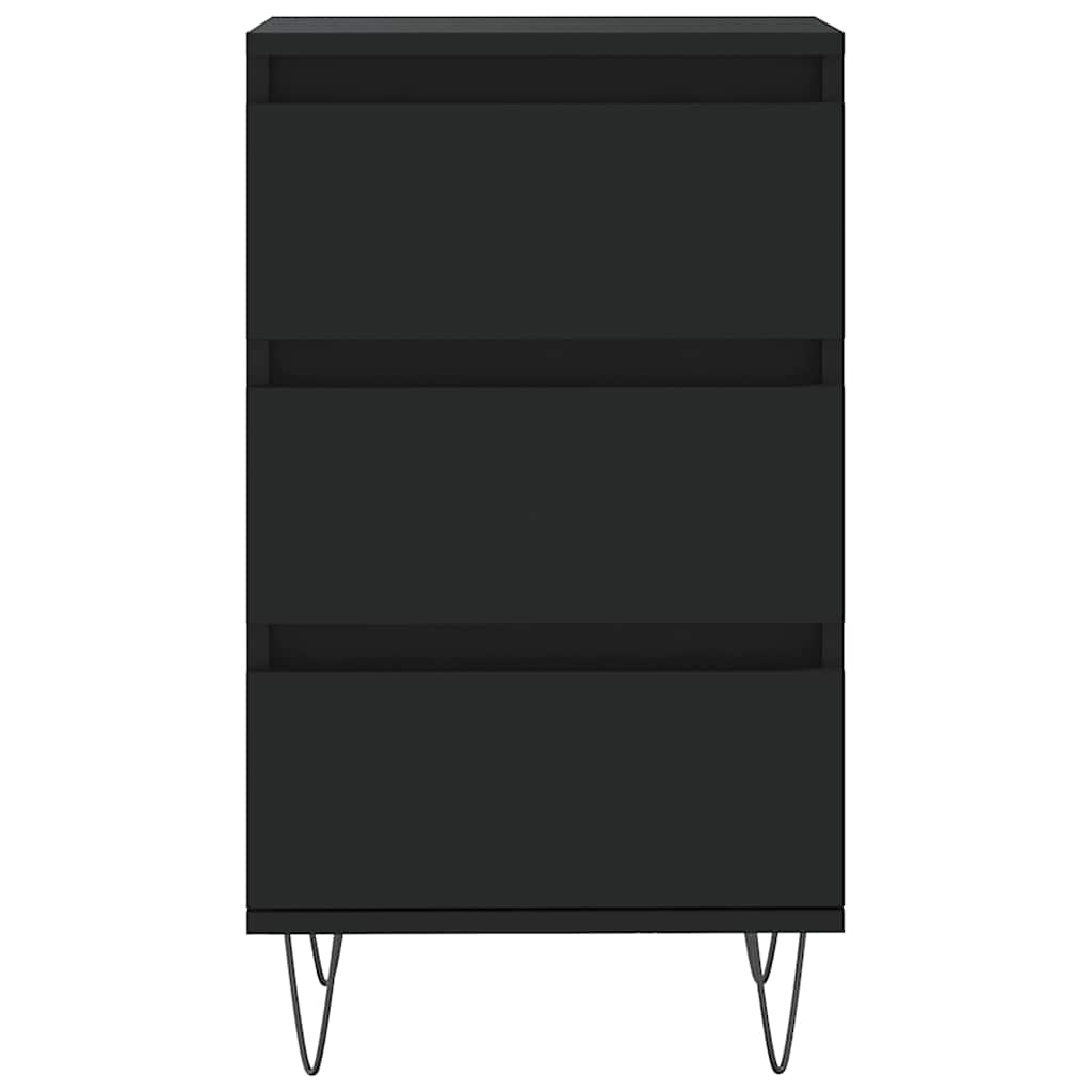 Sideboard Schwarz 40x35x70 cm Holzwerkstoff