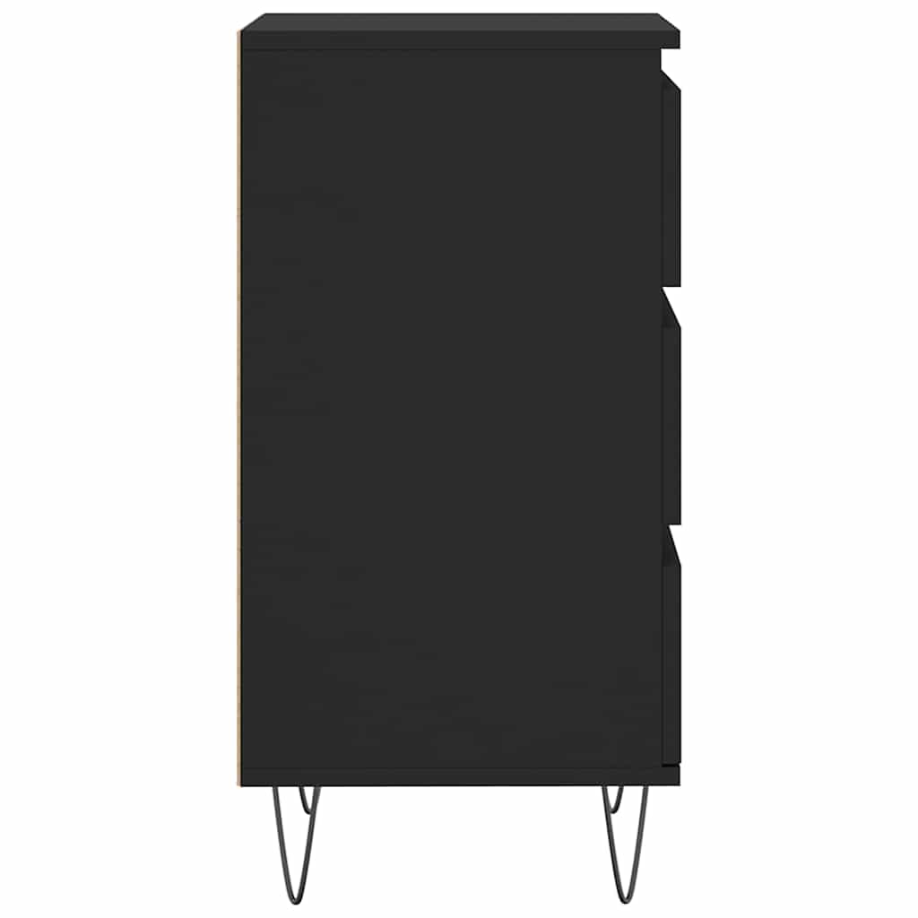 Sideboard Schwarz 40x35x70 cm Holzwerkstoff