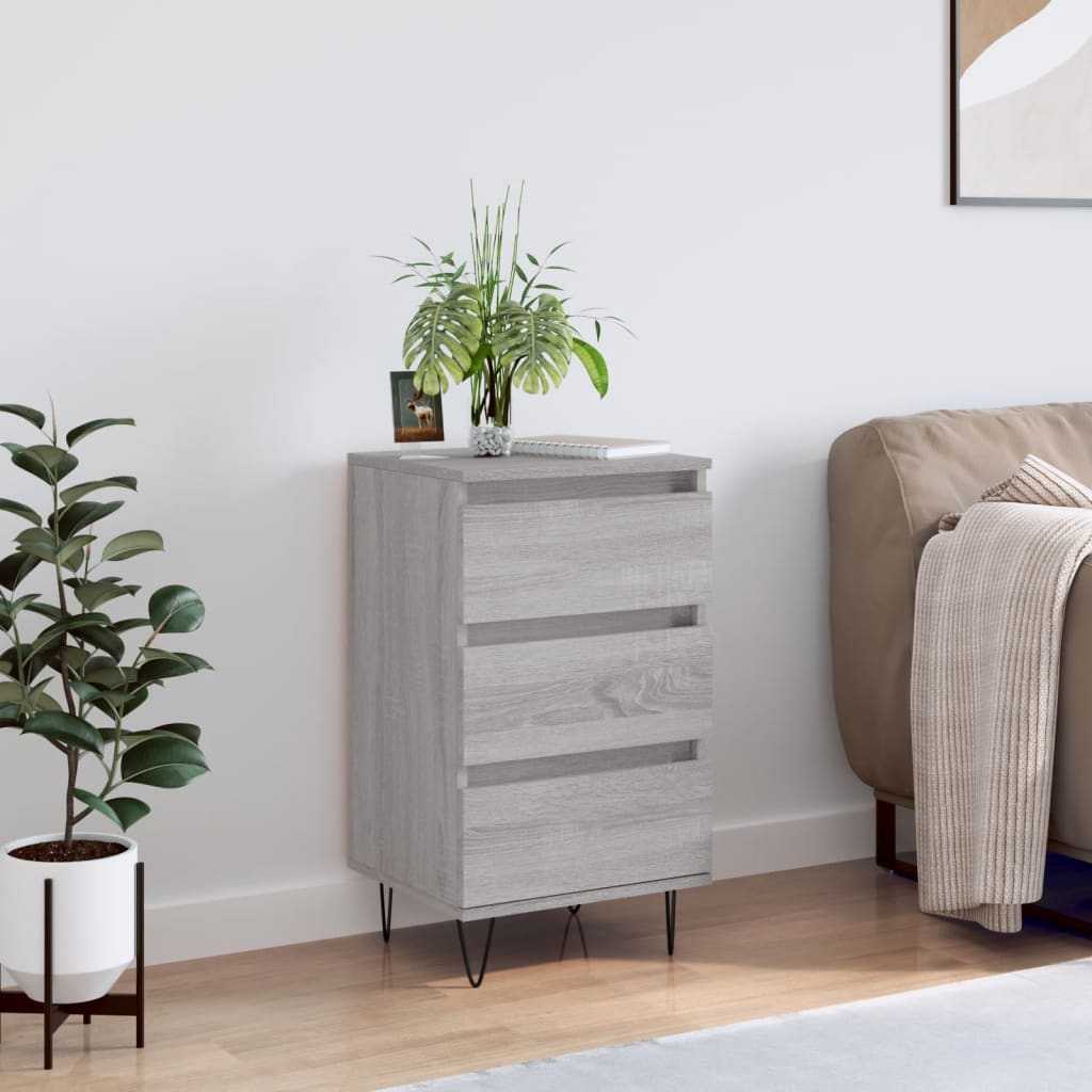 Sideboard Grau Sonoma 40x35x70 cm Holzwerkstoff