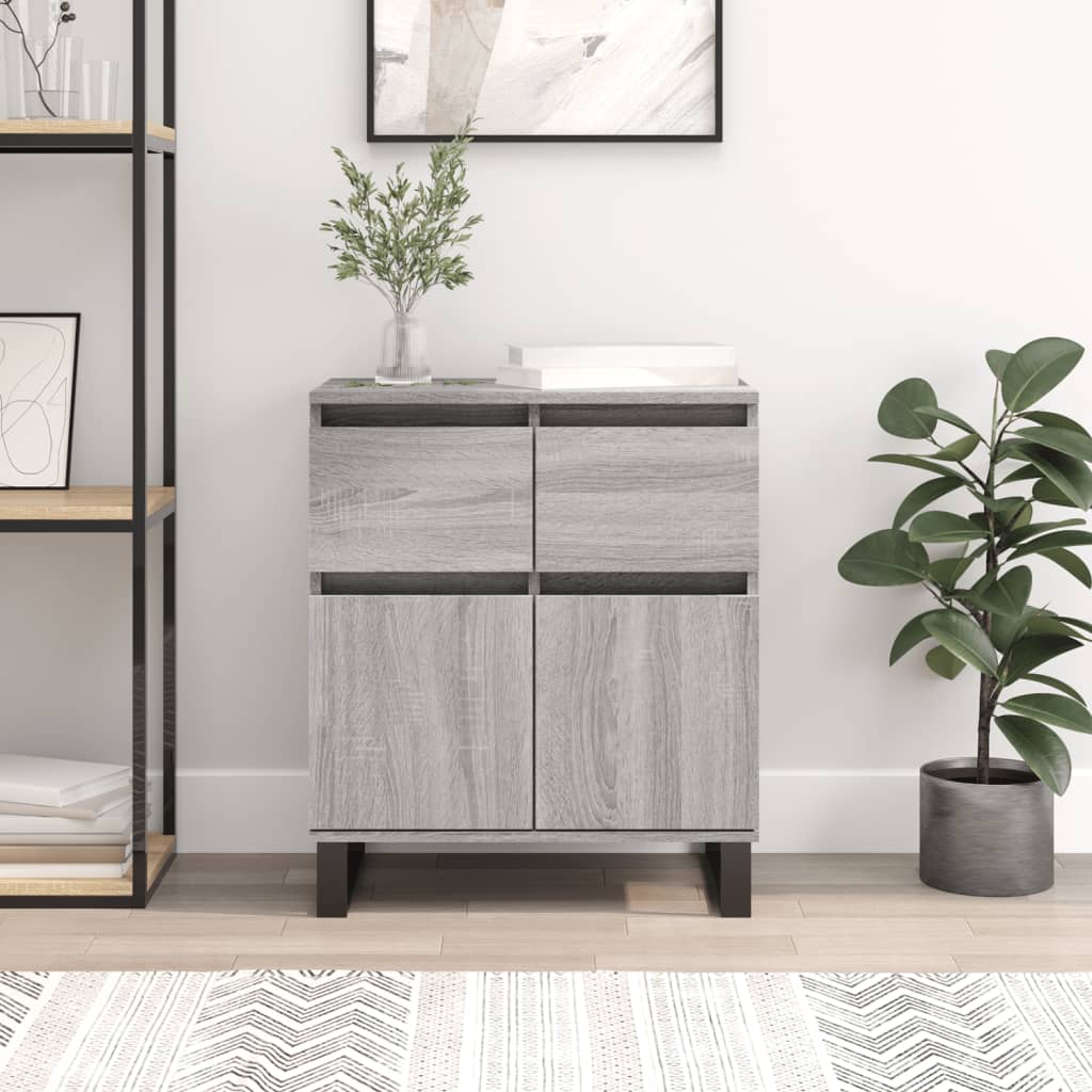 Sideboard Grau Sonoma 60x35x70 cm Holzwerkstoff