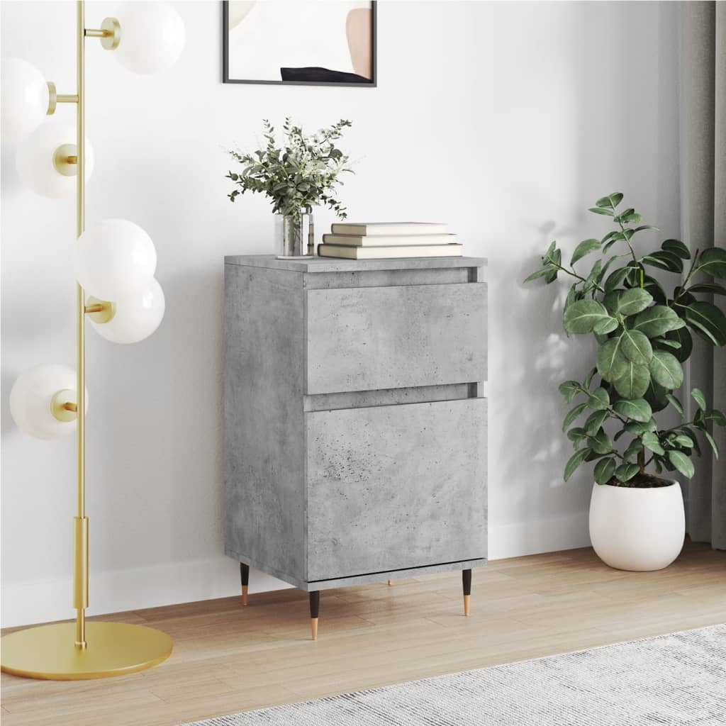 Sideboard Betongrau 40x35x70 cm Holzwerkstoff