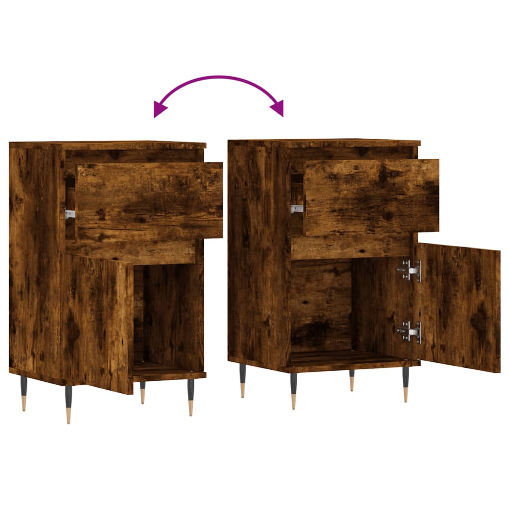 Sideboard Räuchereiche 40x35x70 cm Holzwerkstoff