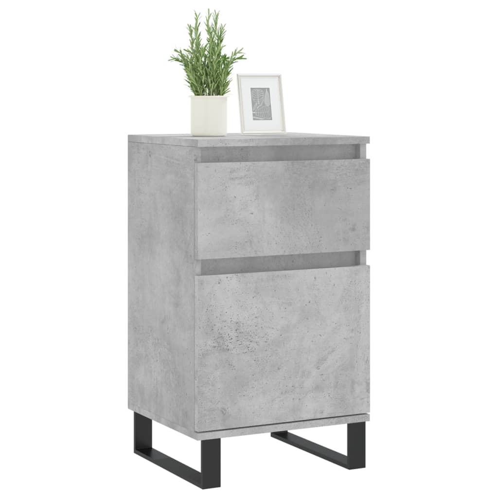 Sideboard Betongrau 40x35x70 cm Holzwerkstoff