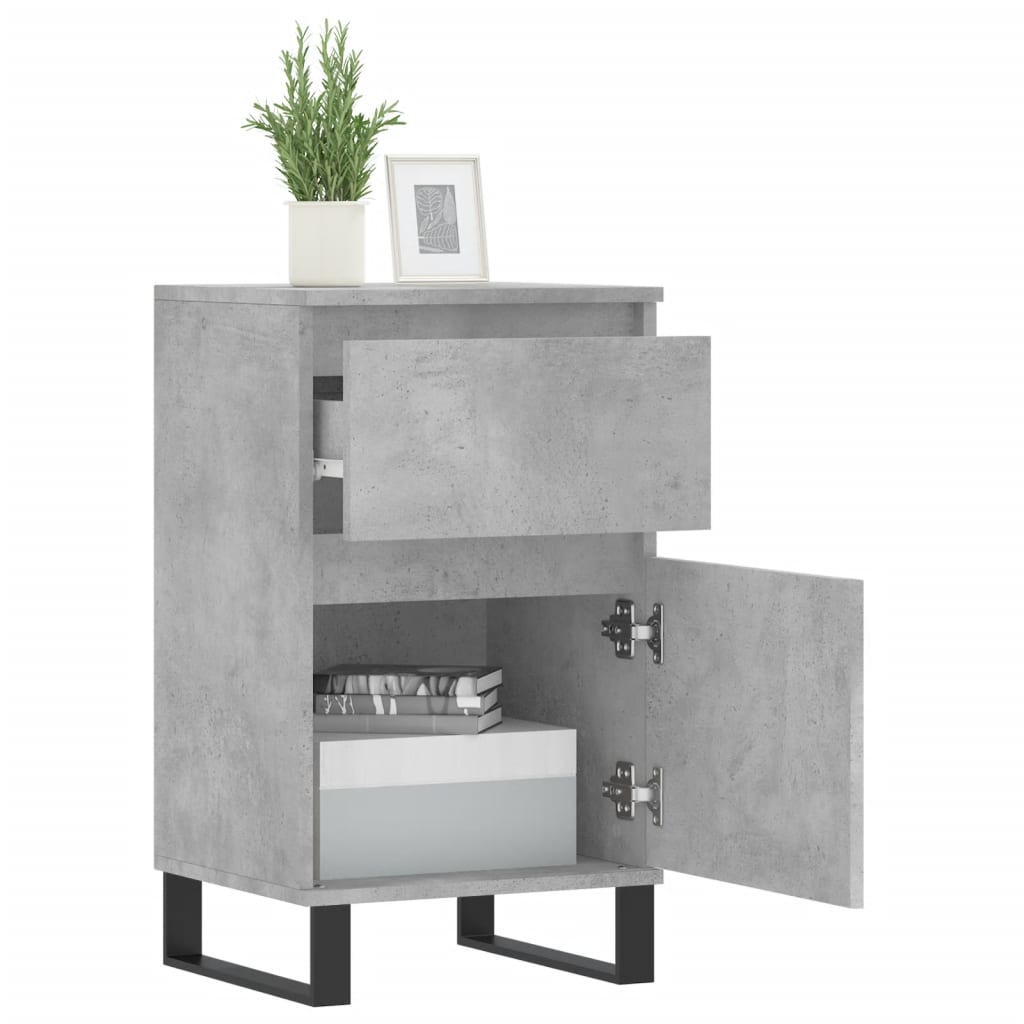 Sideboard Betongrau 40x35x70 cm Holzwerkstoff