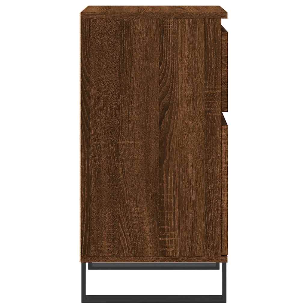 Sideboards 2 Stk. Braun Eichen-Optik 40x35x70 cm Holzwerkstoff