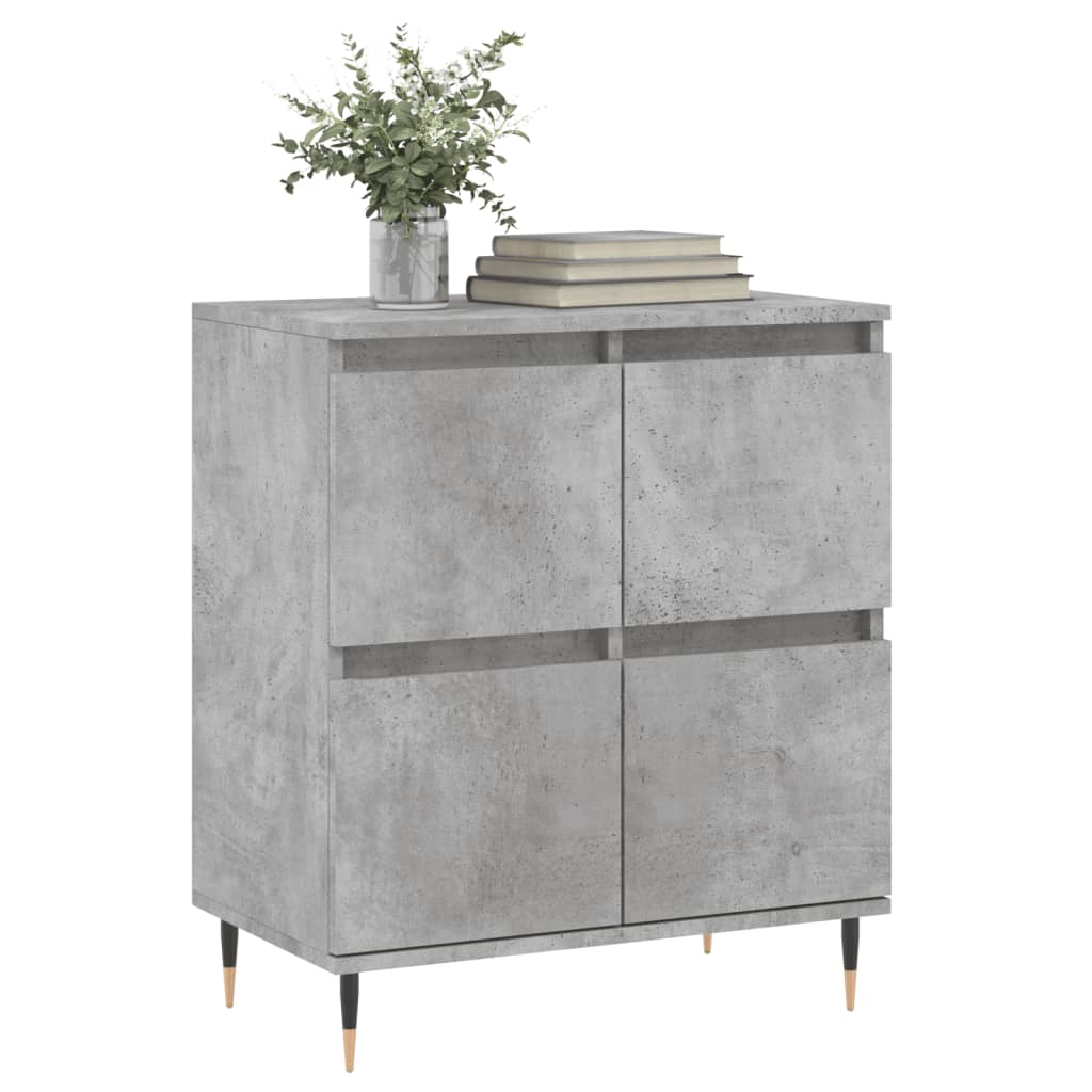 Sideboard Betongrau 60x35x70 cm Holzwerkstoff